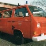 Der alte VW T3 auf dem Hof